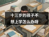 十三岁的孩子不想上学怎么办呀