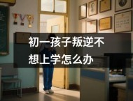 初一孩子叛逆不想上学怎么办